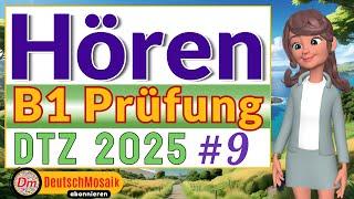 Hören B1 | Prüfung DTZ 2025 | Übung & Lösungen | Teil 1-4