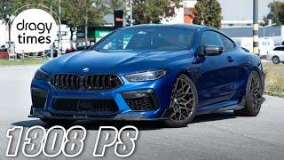 1308 PS BMW M8 Competition X-Drive | Acceleration from 100-200 Km/h & 60-130 mph