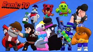 ALL 23 Very Old Brawlers Losing pose - Brawl stars animations