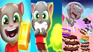 Talking Tom Gold Run  2020 VS Talking Tom Farts VS Talking Tom Cake Jump Android Gameplay