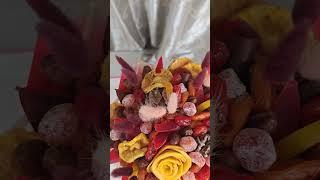Стильный сухофруктовый микс в шляпной коробке #buketfanipol