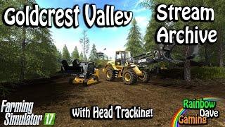 Farming Simulator 17 | Goldcrest Valley | RainbowDave LIVE (With Head Tracking)