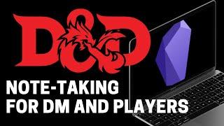 How I use Obsidian to run and play D&D online
