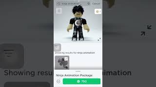 Free Ninja animation for 1.5 second #roblox #animation