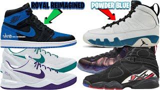 AIR JORDAN 1 ROYAL REIMAGINED, JORDAN 9 POWDER BLUE, KOBE 8 2024, JORDAN 8 PLAYOFFS, AND MORE