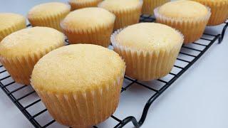 VANILLA CUPCAKE | SOFT BUTTER SPONGE CUPCAKE