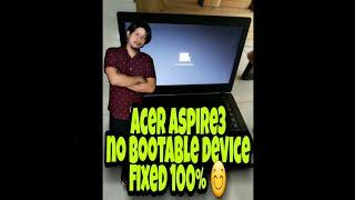 aspire 3 a314 32 no bootable device