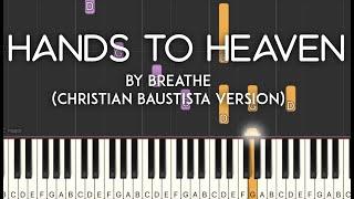 Hands to Heaven by Breathe synthesia piano tutorial | with lyrics + sheet music