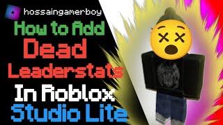 How to Make Dead Leader Stats In Roblox Studio Lite GlowLite || 2025 sat, Jan 11