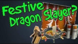 [TF2] What will happen if you festivize a dragon slayer skin?