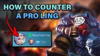 HOW TO COUNTER A PRO LING | MLBB