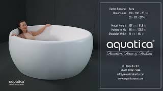 Aquatica Aura Freestanding Bathtub Demo Video for Short People