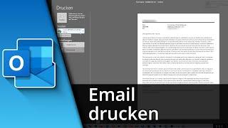 Outlook Mail drucken | Outlook Mail ausdrucken  Tutorial