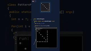 Pattern program in Java - Arrow pattern in less than 60 seconds #shorts #patternshorts