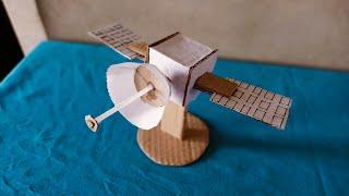 Satellite Kese Banaye//How To Make Satellite Model From Cardboard ️