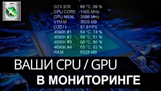 Как вывести модель своего процессора / видеокарты в мониторинге MSI Afterburner