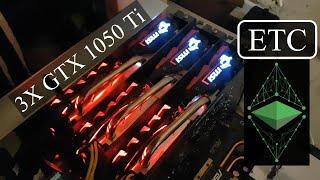 Triple MSI GTX 1050Ti - Ethereum Classic - RaveOS