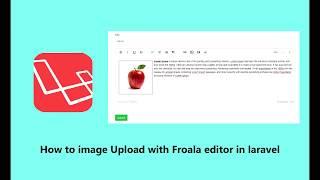 how to image upload in froala editor with laravel