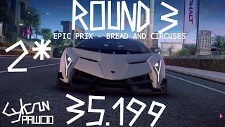 Asphalt 9 - Epic Prix - Veneno - Round 3 - 35.199 2*