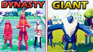 EAST DYNASTY vs GIANT TEAM - Totally Accurate Battle Simulator | TABS
