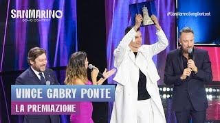 Gabry Ponte è il vincitore del San Marino Song Contest: la consegna del premio