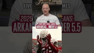 Favorite CFB Under: SORRY Arkansas!