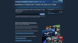 How To Redeem a Steam Gift Card or Wallet Code