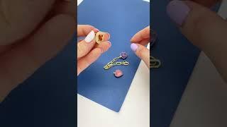 Серьги из цепочки с аметистом и кварцем | Tanissa Hobby #shorts