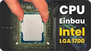 Intel CPU Einbau auf dem Sockel LGA 1700 | Prozessor einsetzen