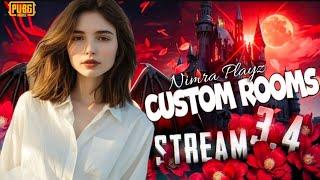 PUBG Mobile Challenge Custom Rooms | Giveaways |Nimra Playz #LIVE #PUBGMOBILE #NIMRAPLAYZ