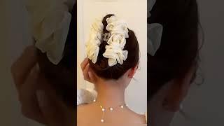 beautiful flower clip #fashion #hairaccessories #hairdo  #youtubeshorts #shorts #shortvideo