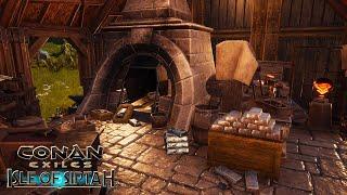 HOW TO BUILD A MEDIEVAL BLACKSMITH [SPEED BUILD] - CONAN EXILES