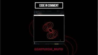 python turtle graphic || #dasturchimufid #python #turtle  #shorts #coding