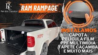 RAM RAMPAGE Instalamos Capota Película PPF Fosca Tapete de Caçamba e Película FIlm - Rei das Capotas