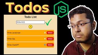 Learn Express.js building a Todos API | HINDI