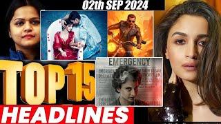 Top 15 Big News of Bollywood | 2nd  SEPTEMBER 2024 | Salman Khan , Ramayana, Sunny Deol, Amir Khan