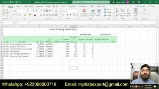 Exp22_Excel_Ch01_CumulativeAssessment | Excel Chapter 1 Cumulative Assessment – Training