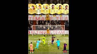  Lionel Messi Penalty Kicks Evolution From FIFA 15 To FIFA 20 #messi #penaltykick #shorts