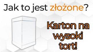 Jak to jest złożone? Karton na wysoki tort JUMBO!