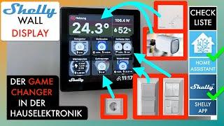 Shelly Wall Display Test - Anleitung für Shelly App & Home Assistant