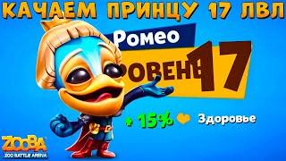 КАЧАЕМ ПРИНЦА РОМЕО НА 17 УРОВЕНЬ В ИГРЕ ZOOBA