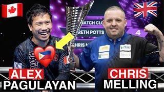 THE FILIPINO/CANADIAN LION ALEX PAGULAYAN VS THE ENGLISH POOL PLAYER CHRIS MELLING