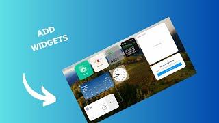 How to add widgets to Desktop on mac