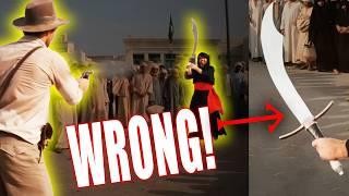 The sword mistake no one noticed in INDIANA JONES
