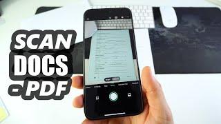 How To Scan Documents to PDF with Apple iPhone 15