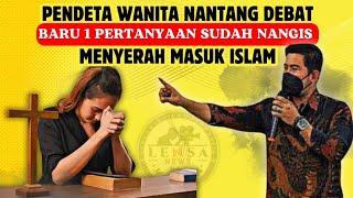 VIRAL‼️Pendeta Wanita nantang debat ZUMA ~ baru 1 pertanyaan sudah nangis menyerah masuk Islam