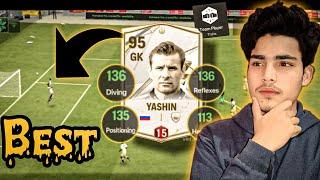 BEST! I TESTED YASHIN 95 RATED RED RANK (15 TRAINING LEVEL) GAMEPLAY AND REVIEW IN FC MOBILE 24