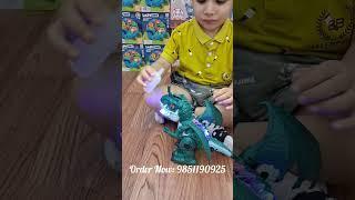 Battery Operated Light-Up Realistic Design Walking Dinosaur Toy with Music Video | Kinmel Sewa