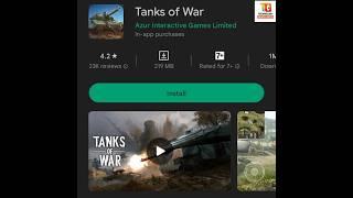 Top 5 Tank Games Android #Shorts