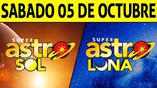 Resultado ASTRO SOL y ASTRO LUNA del Sábado 5 de Octubre de 2024  SUPER ASTRO 